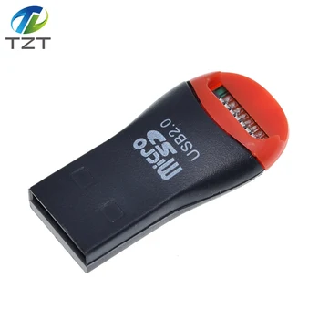 Mini USB 2.0 Bellek kart okuyucu USB Mikro SD SDHC TF Flash Bellek kart okuyucu Mini Adaptör Laptop İçin siyah 1 ADET