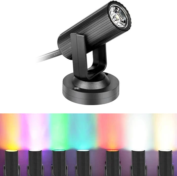 LED sahne spot renkli ışın ışık DJ sahne aydınlatma etkisi Mini Spot bar için ışık disko dans pisti spot lamba