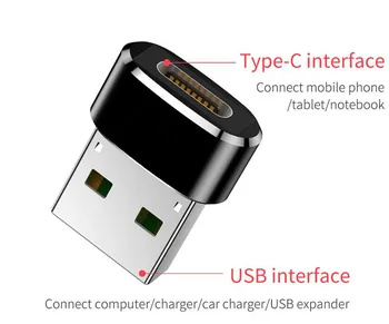 100 adet OTG USB Tipi C Adaptörü Tip-c Veri Dönüştürücü USB C OTG Adaptör Samsung S9 S8 S10 Artı Xiaomi Samsung USB c Şarj Kablosu