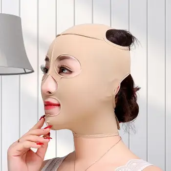 Yüz Germe Kullanımlık Nefes Güzellik Kadın Yüz Zayıflama Bandaj V Şekillendirici Tam Yüz Germe Uyku Maskesi
