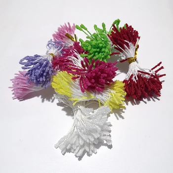 500 adet / grup Cam Çiçekler Ercik 3mm DIY Yapay Mini İnci Çiçek Çelenk Düğün Parti Ev Dekorasyonu