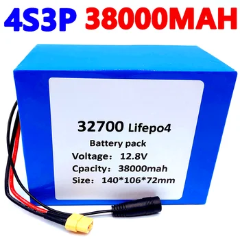 32700 Lifepo4 Batterij 4S3P 12.8 V 38Ah 4S 40A 100A Bms için Bile Elektrikli Önyükleme Ve Üzerinde Kırılmış Güç kaynağı 12V
