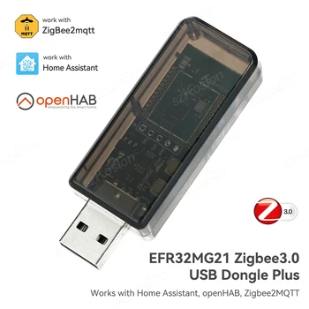 ZigBee 3.0 USB Dongle Artı Silikon Labs Mini EFR32MG21 Evrensel Açık Kaynak Zigbee Ağ Geçidi Çip Modülü ZHA NCP Ev Asistanı