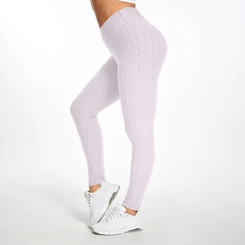 LITONG Yoga Ayak Bileği Uzunlukta Pantolon Kadınlar Yüksek Waisted Tayt Egzersiz Spor Giyim Ezme Popo spor salonu taytları Push Up Spor Legging