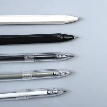 12 adet/takım 0.35 mm 0.5 mm Basit TARZI jel kalem Siyah mürekkep öğrenci yazma yaratıcı Nötr Kalem Basın Okul Malzemeleri kawaii