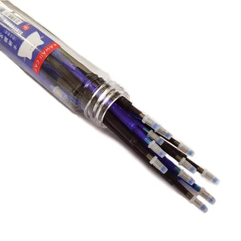 20 adet / varil 11cm Silinebilir Kalem Yedekler 0.5 mm İtme Tipi Değiştirilebilir Kalem Dolum Çekirdek Büyük Kapasiteli Mürekkep Ofis Okul Yazma Aracı