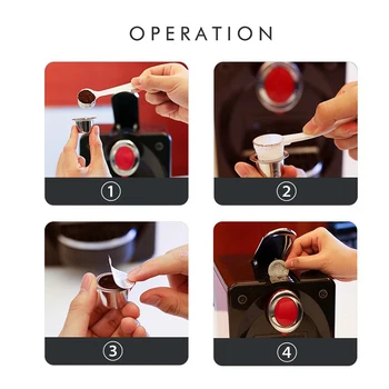 3 Paket Yeniden Kullanılabilir Nespresso Kapsülleri 100 Folyo Kapaklı Paslanmaz Çelik Doldurulabilir Kahve Kapsülleri Nespresso Makineleri için