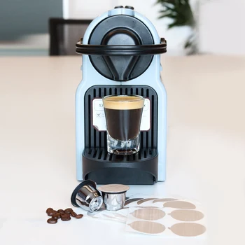 3 Paket Yeniden Kullanılabilir Nespresso Kapsülleri 100 Folyo Kapaklı Paslanmaz Çelik Doldurulabilir Kahve Kapsülleri Nespresso Makineleri için