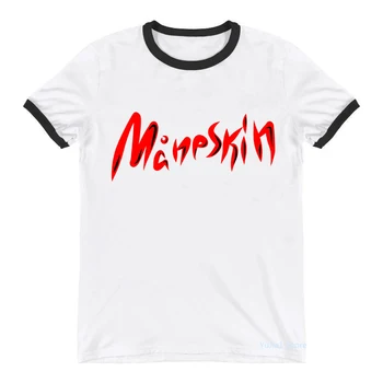 Seksi Sivilceli Buoni Dudaklar Grafik baskı t-shirt kadın kıyafetleri 2022 MåNeskin Rock Grubu Erkek deri tişört Femme Hip Hop T Shirt