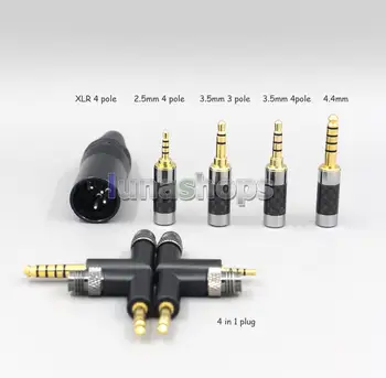2.5 mm 4.4 mm XLR 3.5 mm Siyah 99 % Saf PCOCC Kulaklık Kablosu UE Canlı UE6 Pro Aydınlatma SUPERBAX IPX LN007112