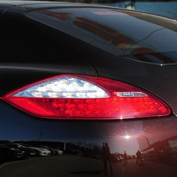 Araba LED Arka Kuyruk İşık Porsche Panamera 2010 için 2011 2012 2013 Fren sürüş Lambası Uyarı Dönüş Sinyali 97063141605 97063141604
