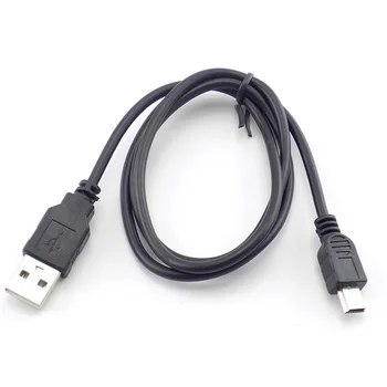 Yüksek hızlı USB 2.0 Mini USB 5-Pin senkronizasyon kablosu Veri Şarj Güç Uzatma Kablosu Konektörü Splitter MP3 MP4