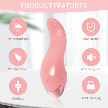 G noktası Klitoris Pussy Anal Plug ısıtma dil Yalama Vibratör Seks Oyuncakları Kadın 10 Modu Stimülatörü masaj Seks Oyuncak kadınlar için 18