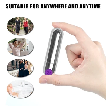 Seksi Araçları Güçlü Güç 10 Hız Mini kurşun vibratör Su Geçirmez Meme G-spot Masaj USB Şarj Edilebilir Seks Oyuncakları Kadınlar İçin