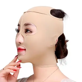 Yüz Germe Kullanımlık Nefes Güzellik Kadın Yüz Zayıflama Bandaj V Şekillendirici Tam Yüz Germe Uyku Maskesi