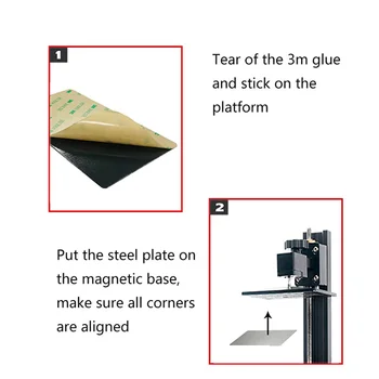 ENERJİK Reçine Yapı Plakası Bahar çelik levha UV Reçine Baskı SLA 3D Yazıcı Elegoo Jüpiter Yatak 286x165mm