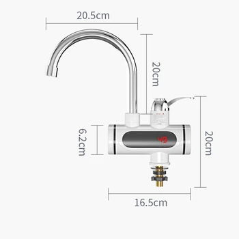 Elektrikli Sıcak Ve Soğuk su ısıtıcı Musluk su ısıtıcı Musluk Konektörü Musluk 3000W ABD Plug