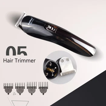 Şarj edilebilir 6 İn 1 Saç Kesme Titanyum Akülü Tıraş Makinesi Ayarlanabilir Erkekler Sakal ElectricTrimmer Saç Kesimi Makinesi 4 Limit Tarak 30F