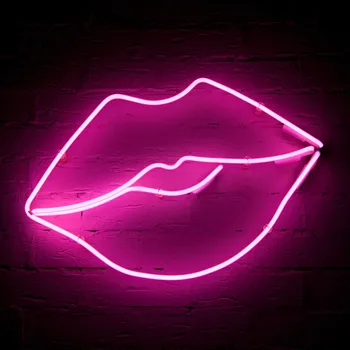 Öpücük özel Neon ışıkları, romantik hediyeler için severler, arkadaşlar, arkadaşlar, duvar yatak odası dekoratif yapıt